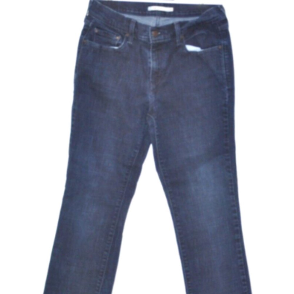 Levis Strauss Mid- Rise Women's 505 Straight Blue Jeans Size 28 x 30